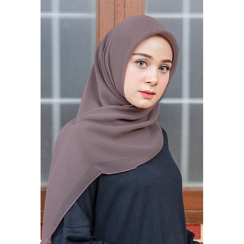 Jual Jilbab Cornskin Coklat Tua | Shopee Indonesia