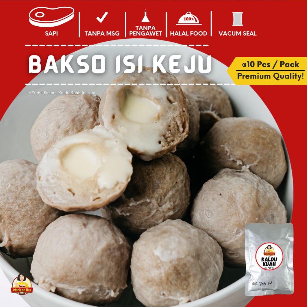 Bakso Sapi Baso Sapi ISI KEJU Premium Homemade Shopee