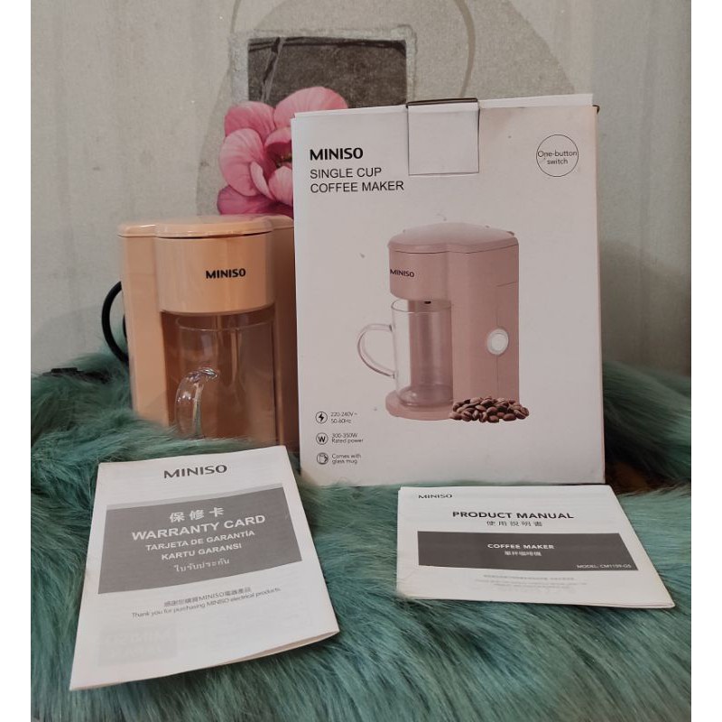 Jual [baca deskripsi] Preloved MINISO Single Cup Coffee Maker (pernah