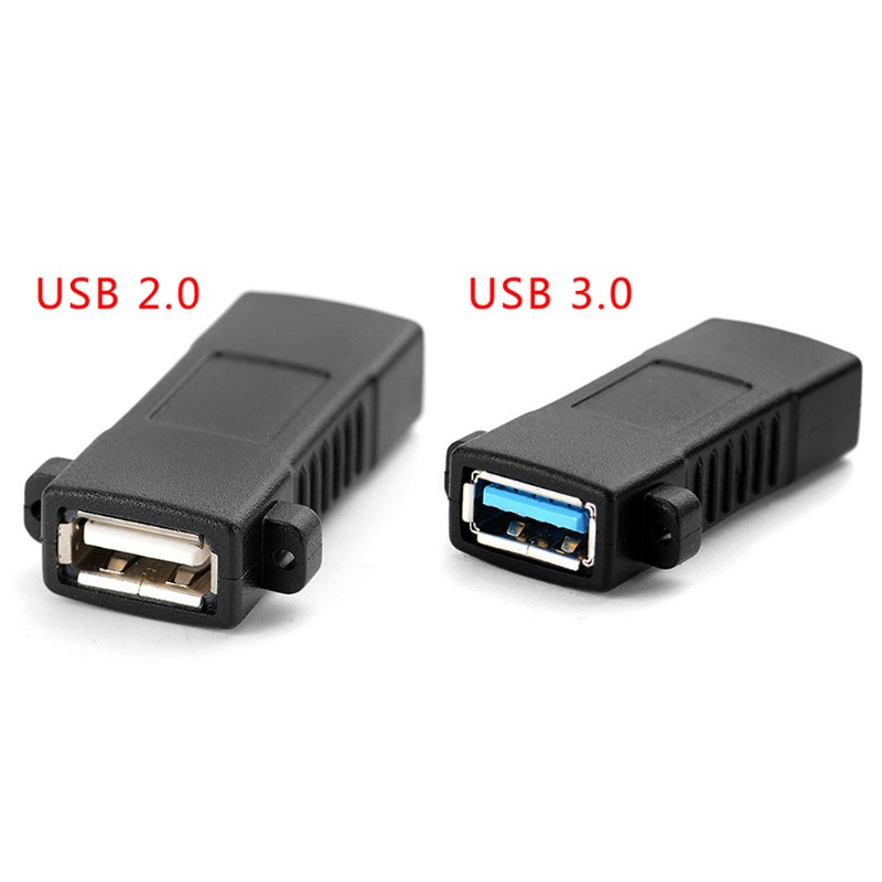 Jual Panel Mount Adapter Usb 2.0 Female To Female Socket Standard | Shopee Indonesia