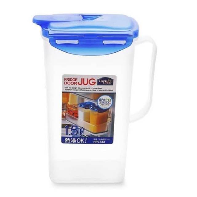 Lock&Lock Fridge Door Jug 1.5L Water Jug/ Wadah air kulkas HPL733