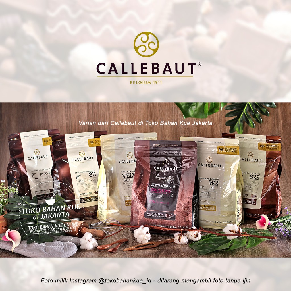 Jual Callebaut Dark 811 Callets Chocolate Cokelat Couverture Coklat 54,5% 1Kg | Shopee Indonesia