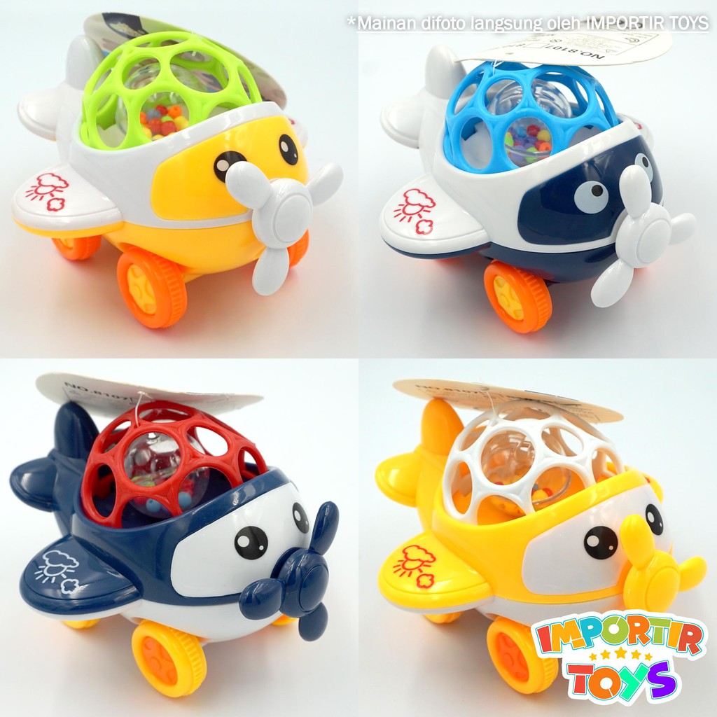Jual Mainan Mobil Pesawat Anak (Baby Toys Lucu) 4 Varian Warna Indonesia|Shopee Indonesia