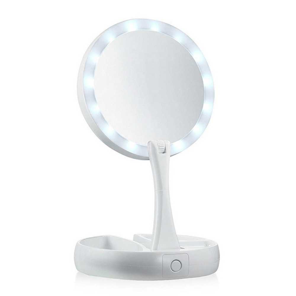 sminkspegel led Jual Mirror Kaca Cermin Rias Dilengkapi Dengan Lampu Makeup Mirror 16 Led Light - Hitam Indonesia|Shopee Indonesia