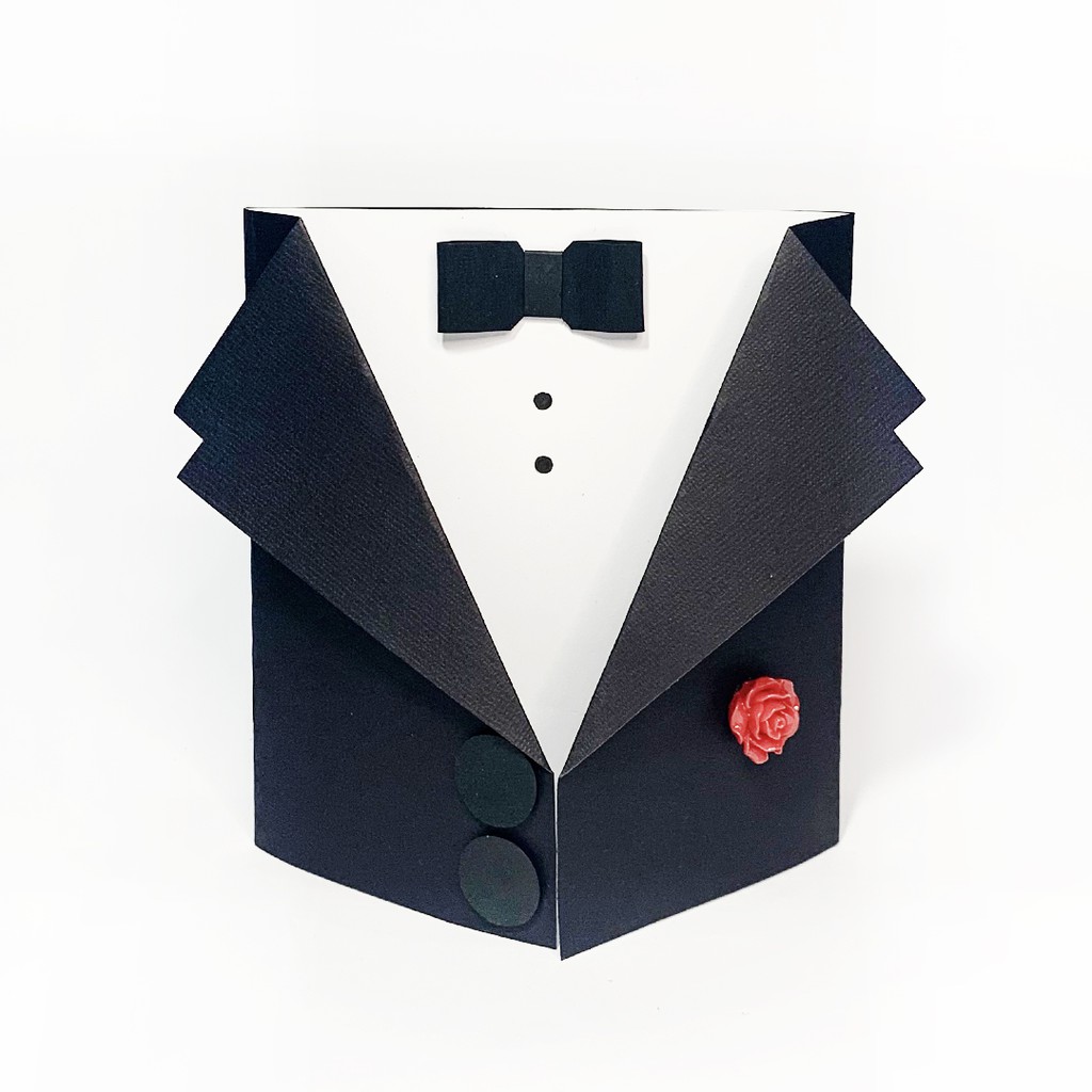 Jual Suit &amp; Bowtie Greetings Card / Kartu Ucapan Jas &amp; Dasi Kupu-Kupu /  Kartu buat pacar &amp; suami Indonesia|Shopee Indonesia