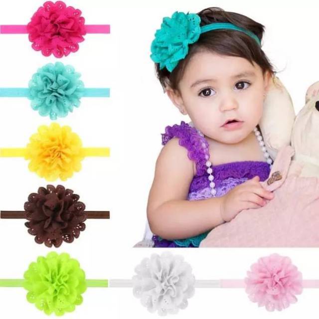 Bando bayi bunga / bandana bayi / baby headwear / baby