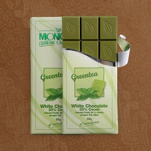 Jual Cokelat Green Tea Coklat Chocolate 33% Coklat Putih Monggo 80 Gram | Shopee Indonesia