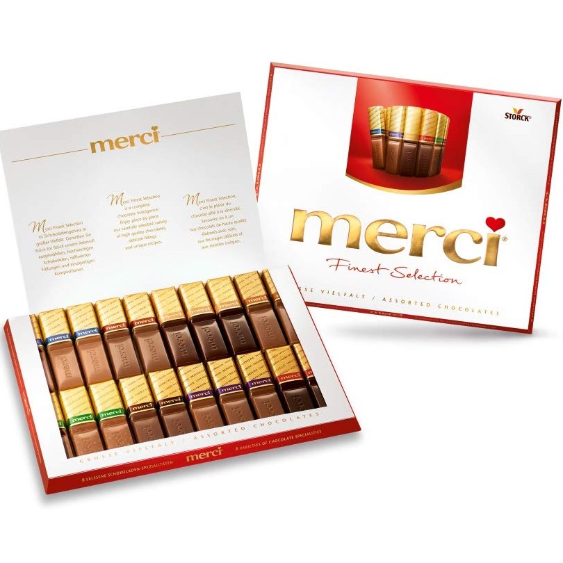 Jual Storck Merci Finest Selection Assorted European Milk Chocolate Petits / Coklat Susu Jerman Germany | Shopee Indonesia