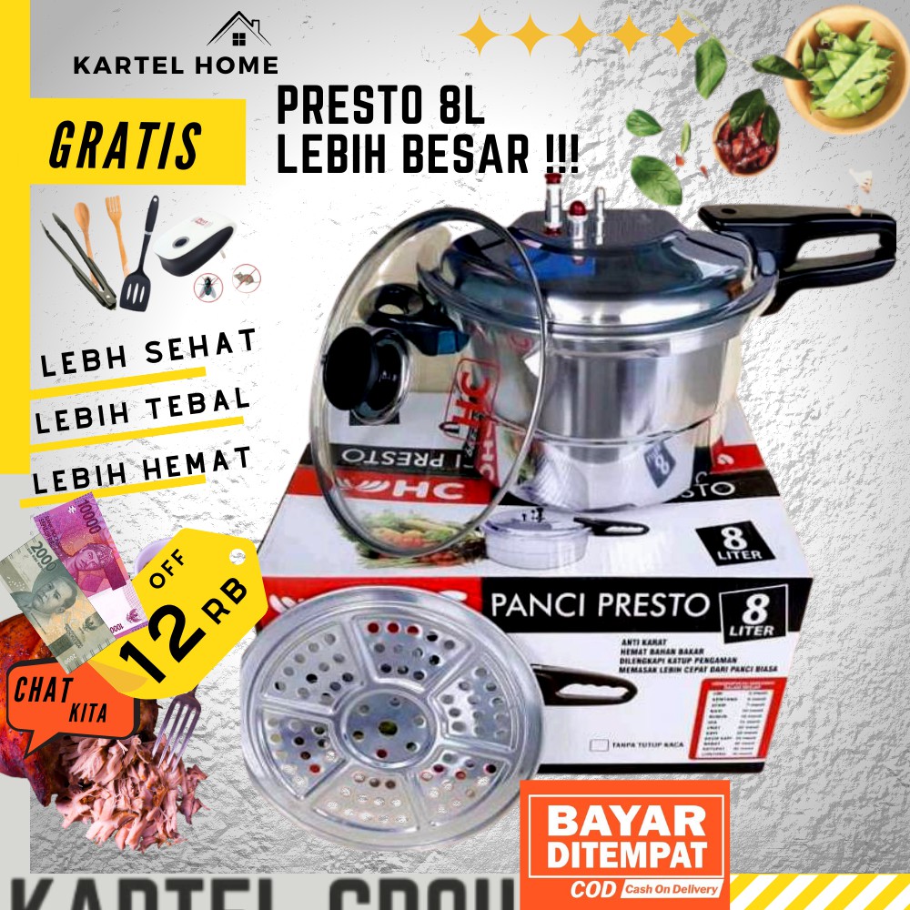 HAPPY CALL Presto 8 Liter Panci Pelunak Daging Serbaguna
