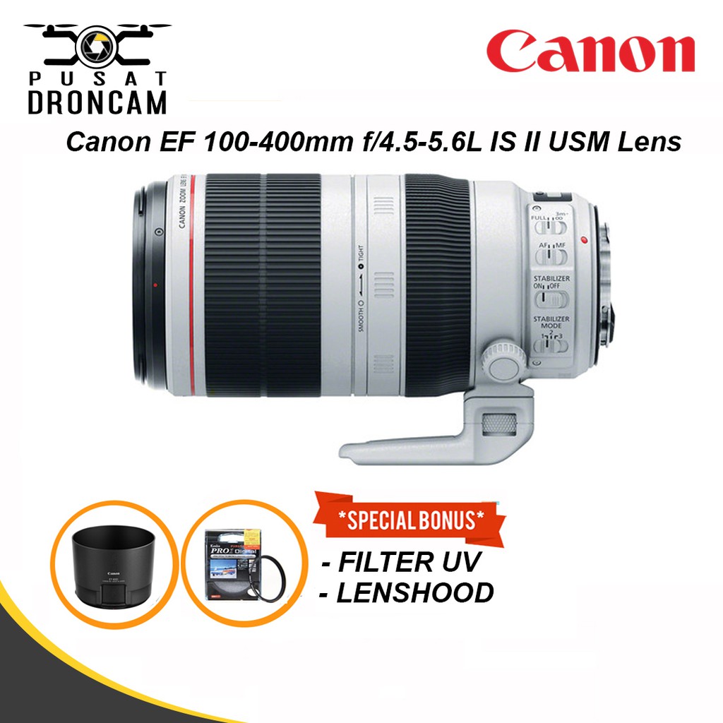 Jual Lensa Canon Ef 100-400Mm F4.5-5.6L Is Ii Usm Lens | Shopee Indonesia