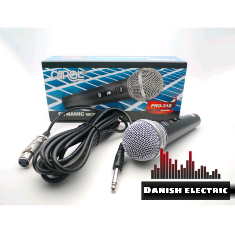 Jual Micmikmixmicrophonemikrofon carol pro 318mic kabel untuk