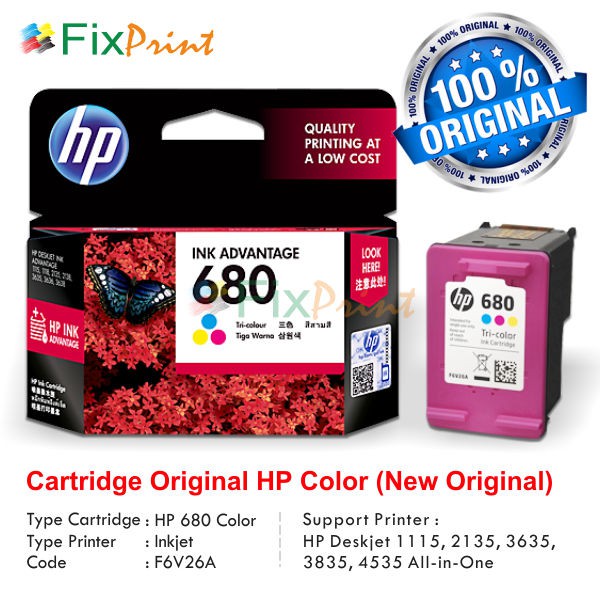 Posisi Tinta Warna Cartridge Hp 680 Ide Perpaduan Warna