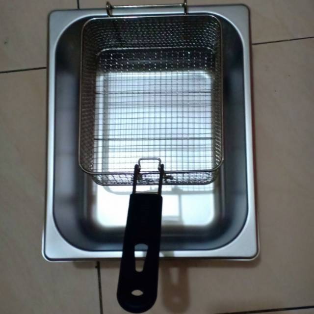 Wajan stanlis kotak potato stick set Shopee Indonesia