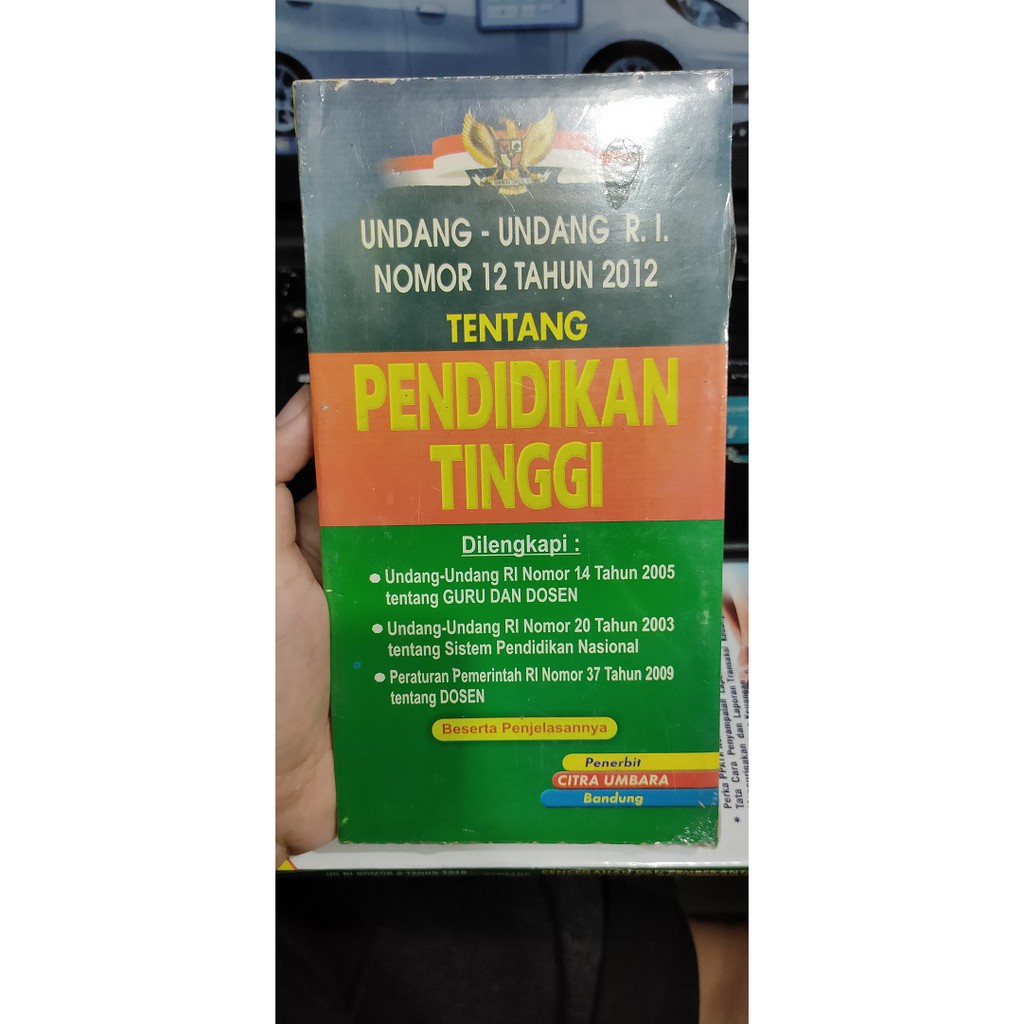 Buku UU RI No.12 thn 2012 Tentang Pendidikan Tiinggi | Shopee Indonesia