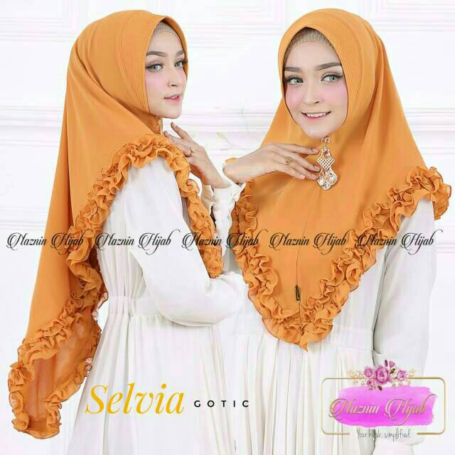 jilbab hijab Selvia Gotik kerudung krudung bergo kudung khimar instan