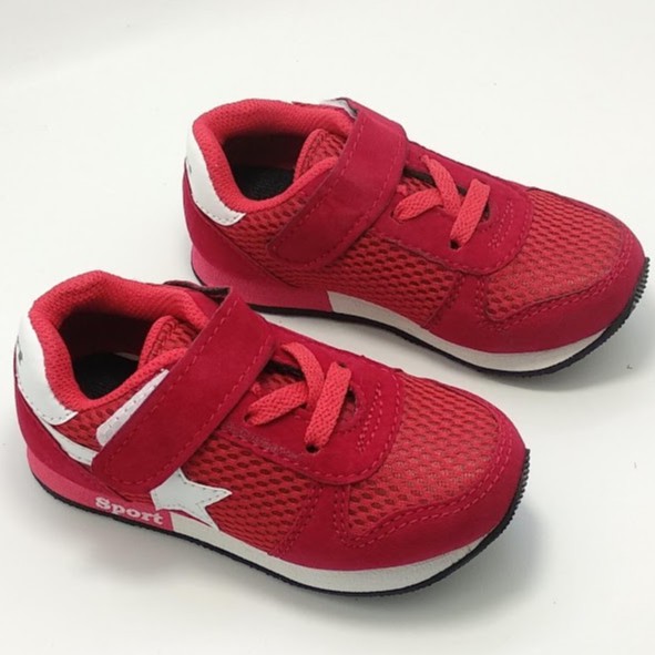 Sepatu Anak Laki Usia 5 6 Tahun Sneakers MERAH Bintang Sepatu Anak