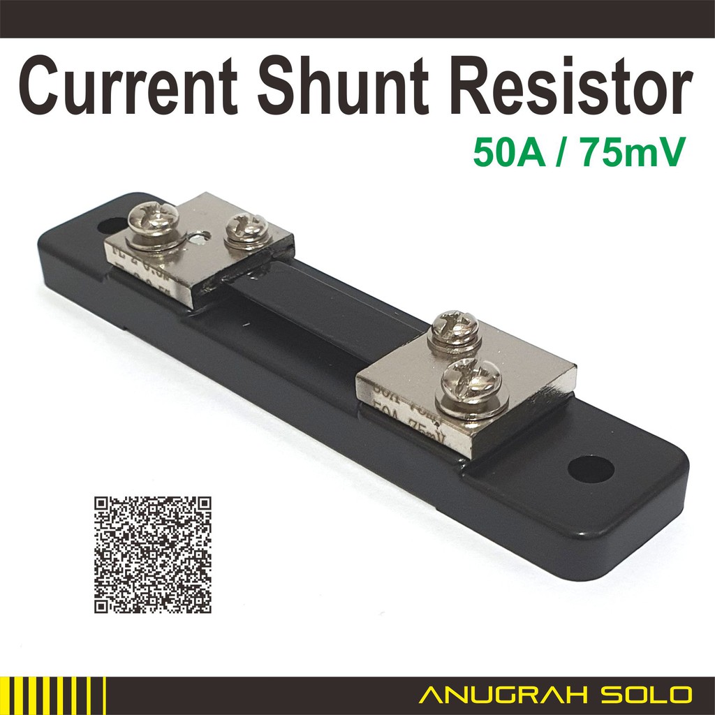 Current Shunt Resistor 50A 75mV R Shunt Class 0.5 Size