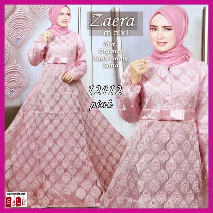 Model Gamis Organza Bulu Bulu Kombinasi Polos / Beli gamis batik kombinasi polos online