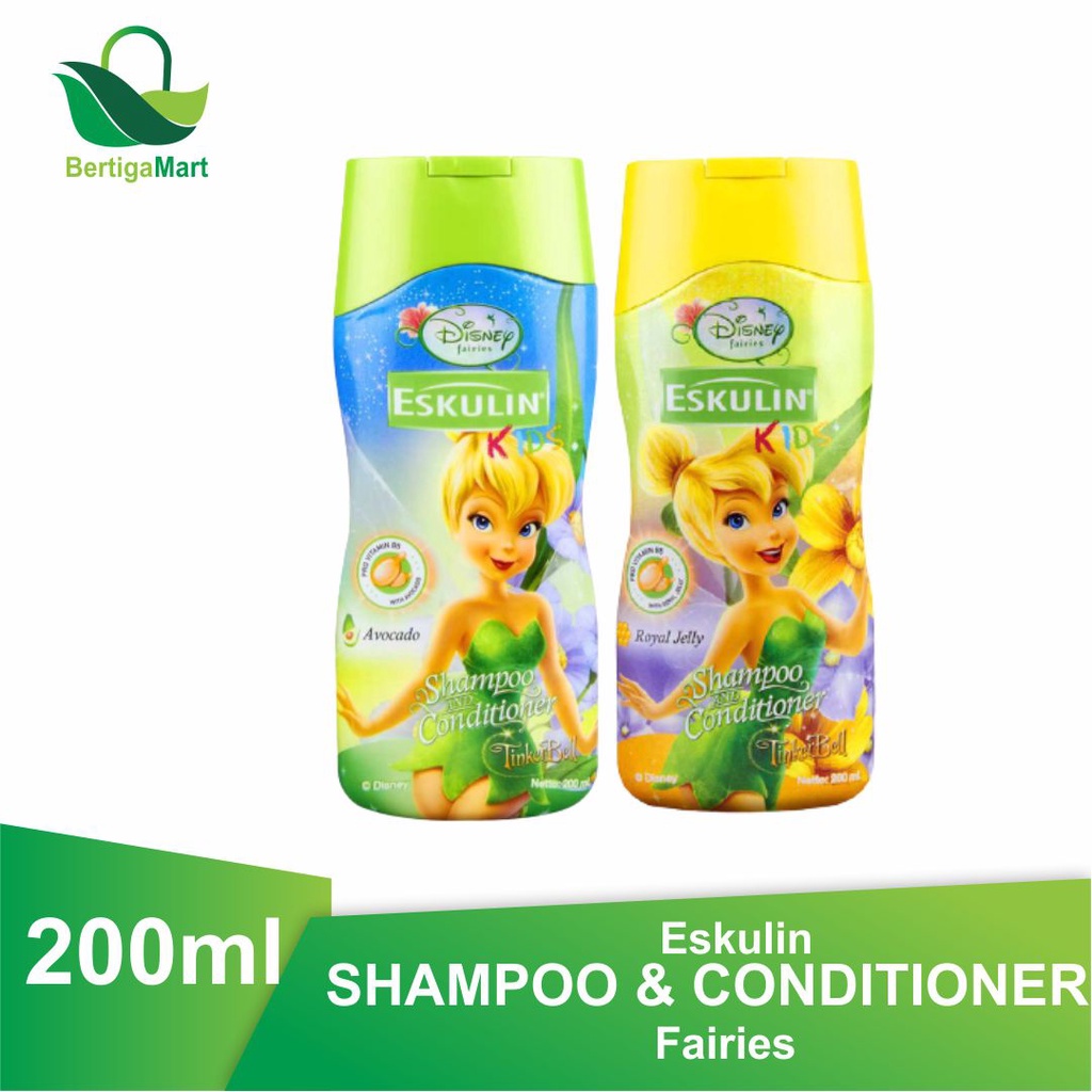 Jual Eskulin Kids Fairies Shampoo Royal Jelly & Avocado 200 ml botol