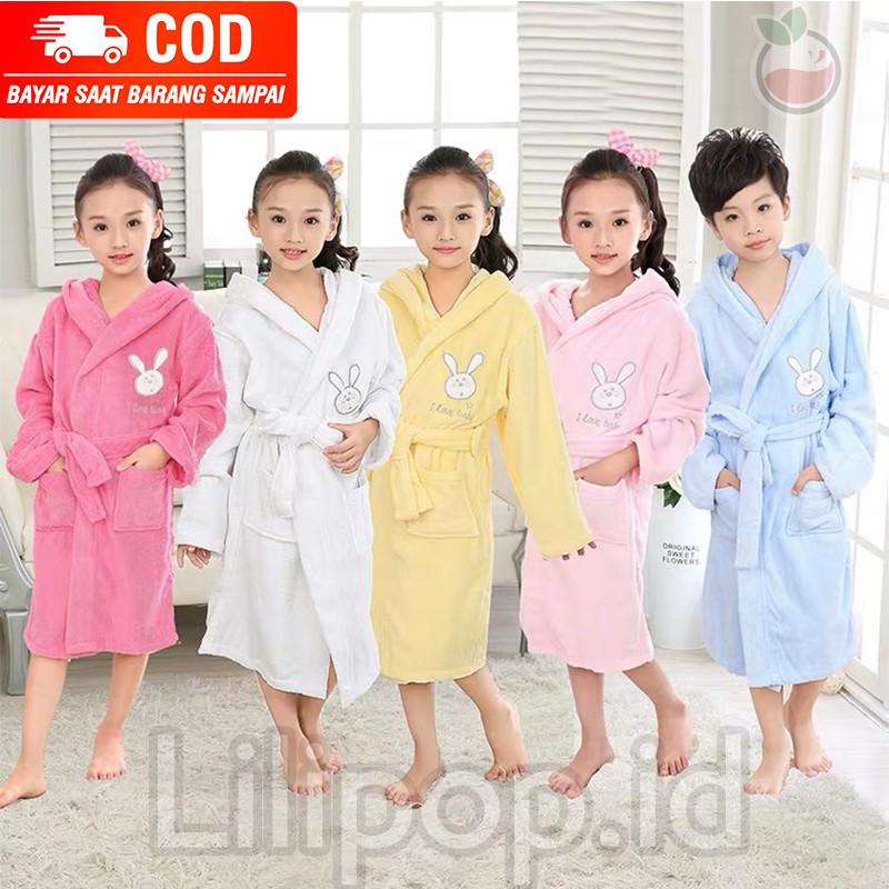 Kimono Handuk Anak Perempuan dan Laki laki Baju Handuk Anak Mandi