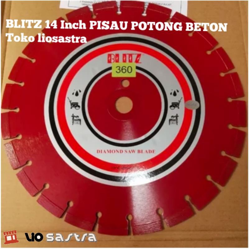 Mata pisau potong aspal 14 inch Blitz Mata pisau potong beton 14 inch Pemotong  batu alam 14 inch | Shopee Indonesia
