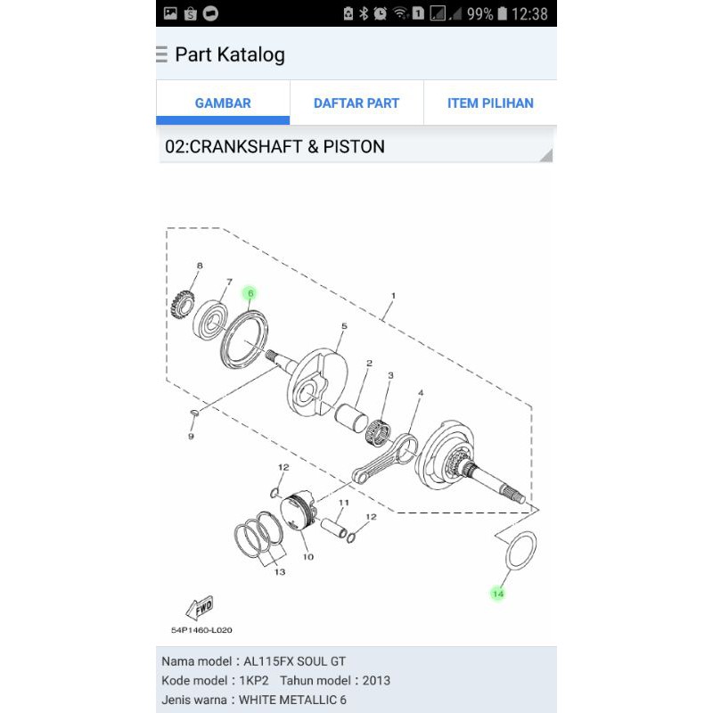 Jual PAKET PESANAN SPAREPART MOTOR YAMAHA Shopee Indonesia