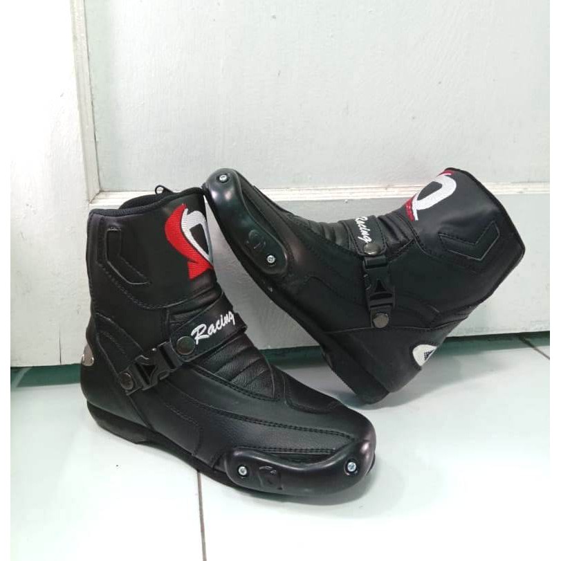 Jual Sepatu Motor Touring Pria Bikers Boots Drag Race Sliding Sepatu Dln Balap Racing Cowok Turing New | Shopee Indonesia