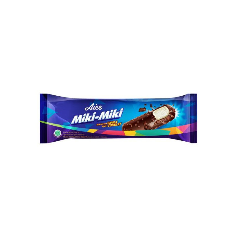 Jual Aice Ice Cream Miki Miki Vanila Cokelat 30Gr (Khusus Gosend/Grab) | Shopee Indonesia