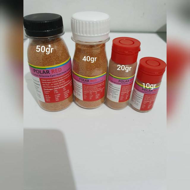Polar Red Artemia Pakan Burayak Guppy Cupang Discus Kemasan 10-100 Gram |  Shopee Indonesia