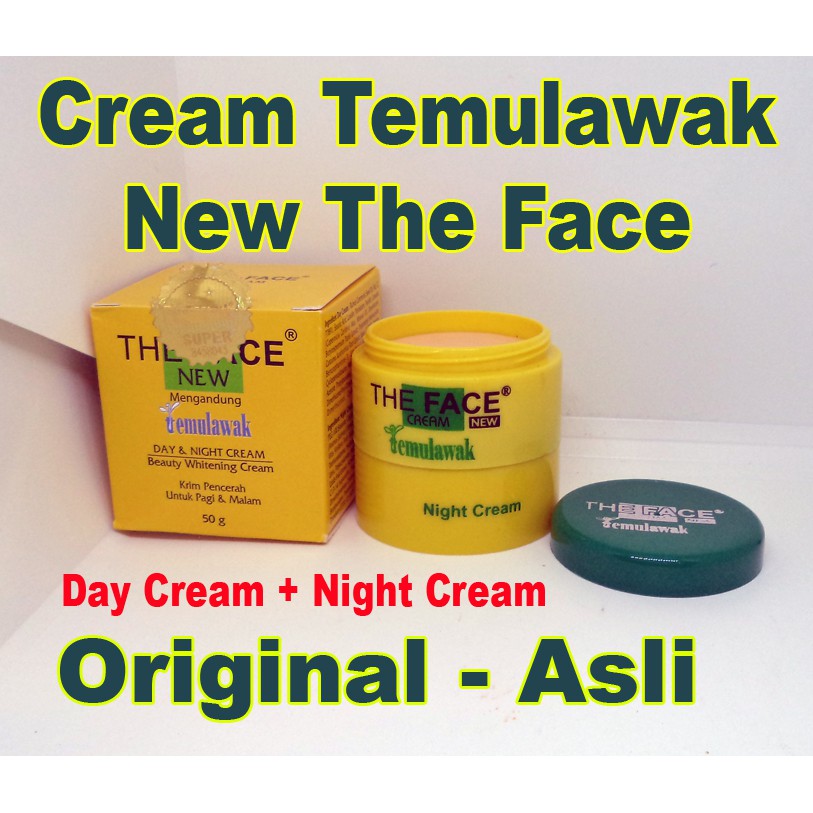 Jual Cream Temulawak The Face Asli Day dan Night Pagi Malam