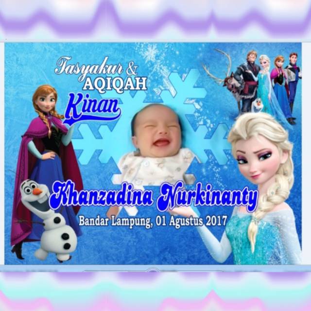 Personalised Aqiqah Banner Keren Terbaru desain banner kekinian