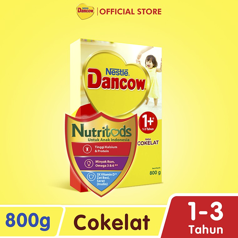 Jual Nestle Dancow 1+ Susu Pertumbuhan Rasa Coklat 1-3 Tahun Box 800 Gr | Shopee Indonesia