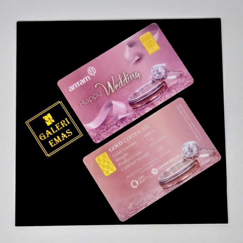 Emas Logam Mulia Antam Gift Series Happy Wedding 1 Gram Shopee Indonesia