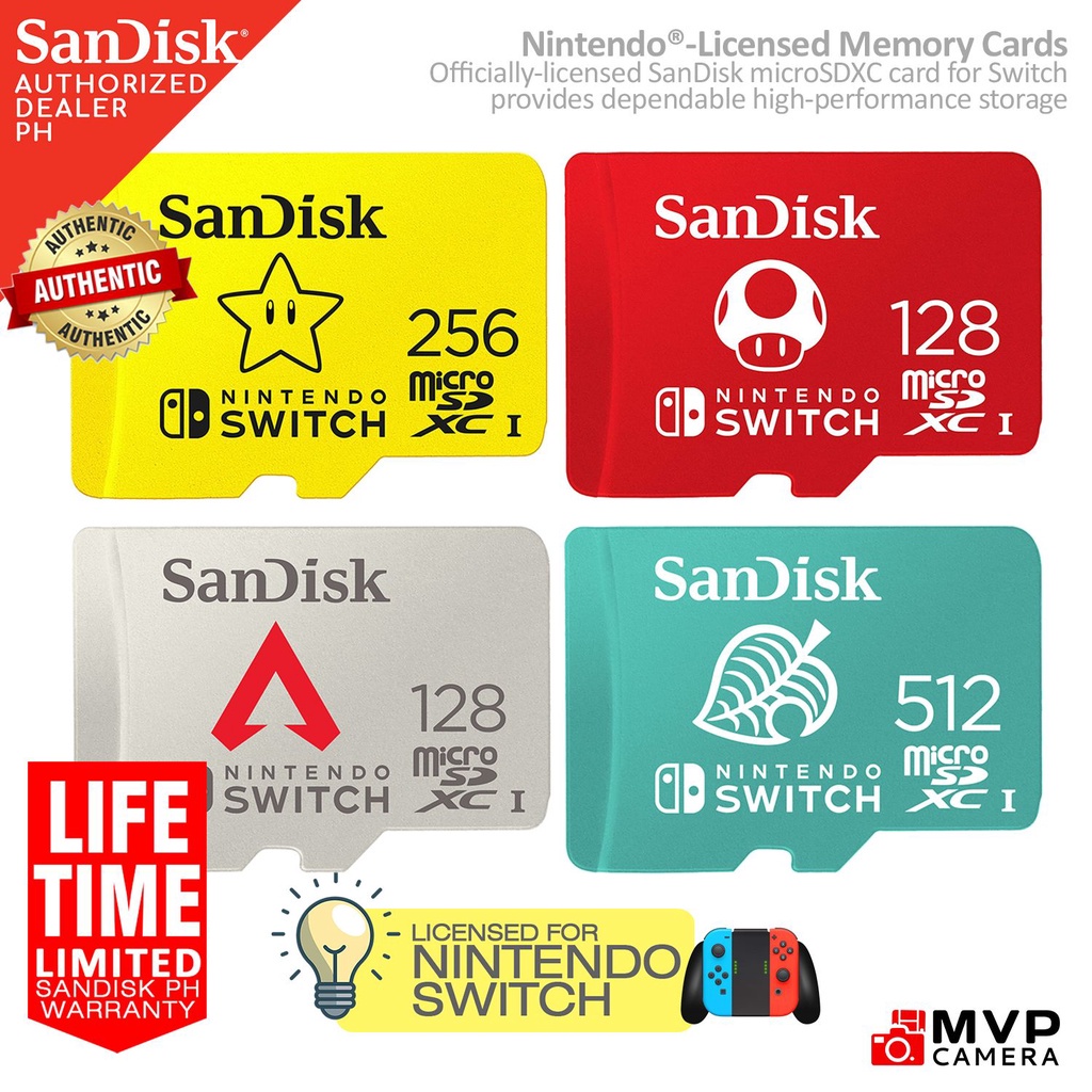 Jual Sandisk Memory Card For Nintendo Switch Micro Sd Tf High Speed High Quality Ft】 | Shopee Indonesia