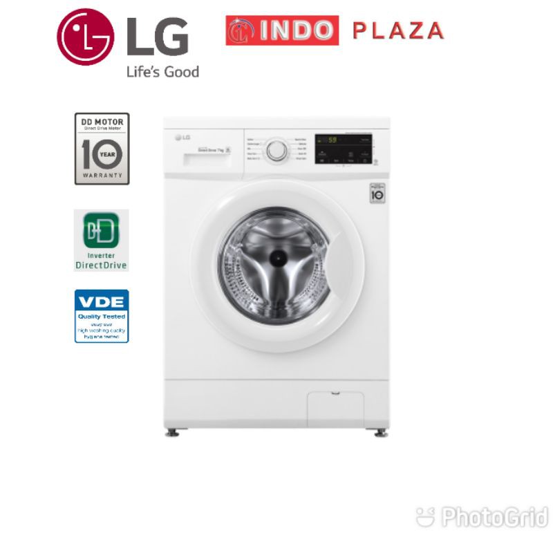 Jual Mesin Cuci Front Loading 7 Kg / 7Kg Lg Inverter Direct Drive Fm1007N3W | Shopee Indonesia