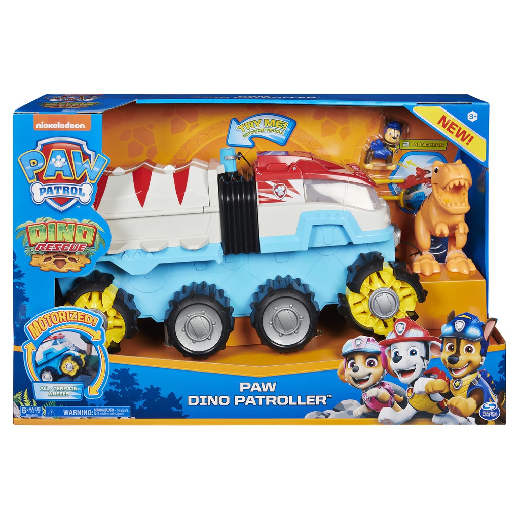 Jual Paw Patrol Dino Rescue Dino Patroller Motorized Team Vehicle | Shopee Indonesia