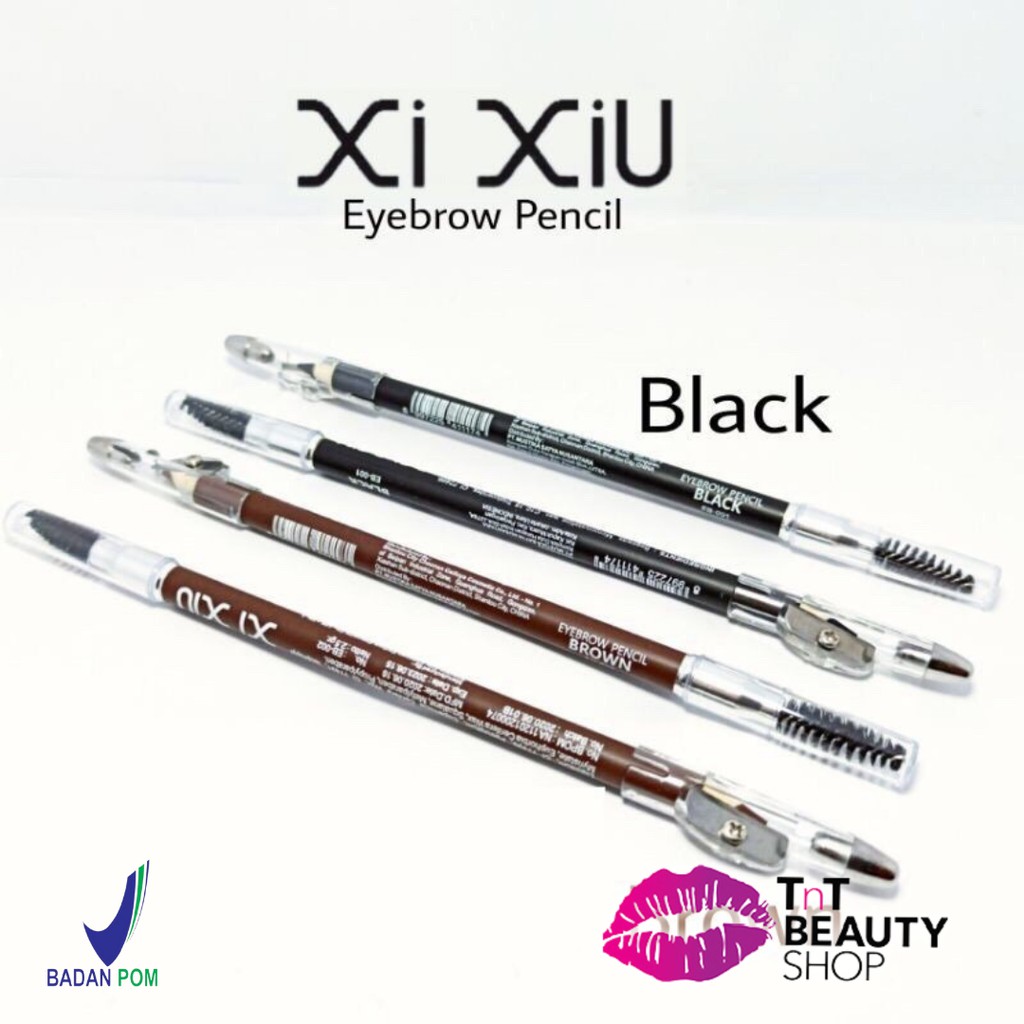 Xi Xiu Eyebrow Pencil XI XiU Pensil Alis 2 in 1 Eye Brow Shopee