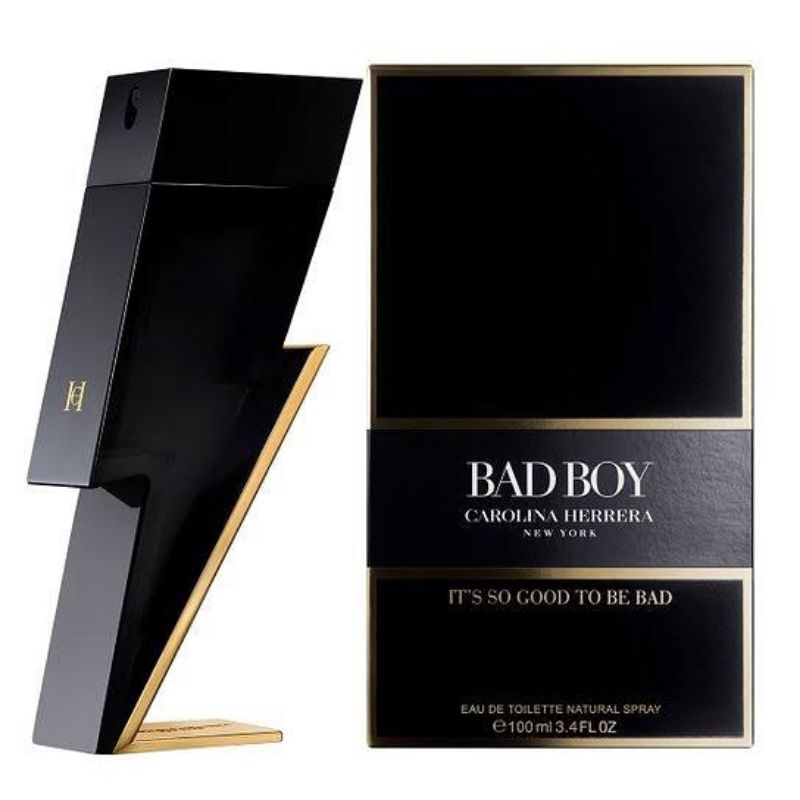 Jual Parfum Pria Carolina Herrera Ch Bad Boy Original Lengkap Box | Shopee Indonesia