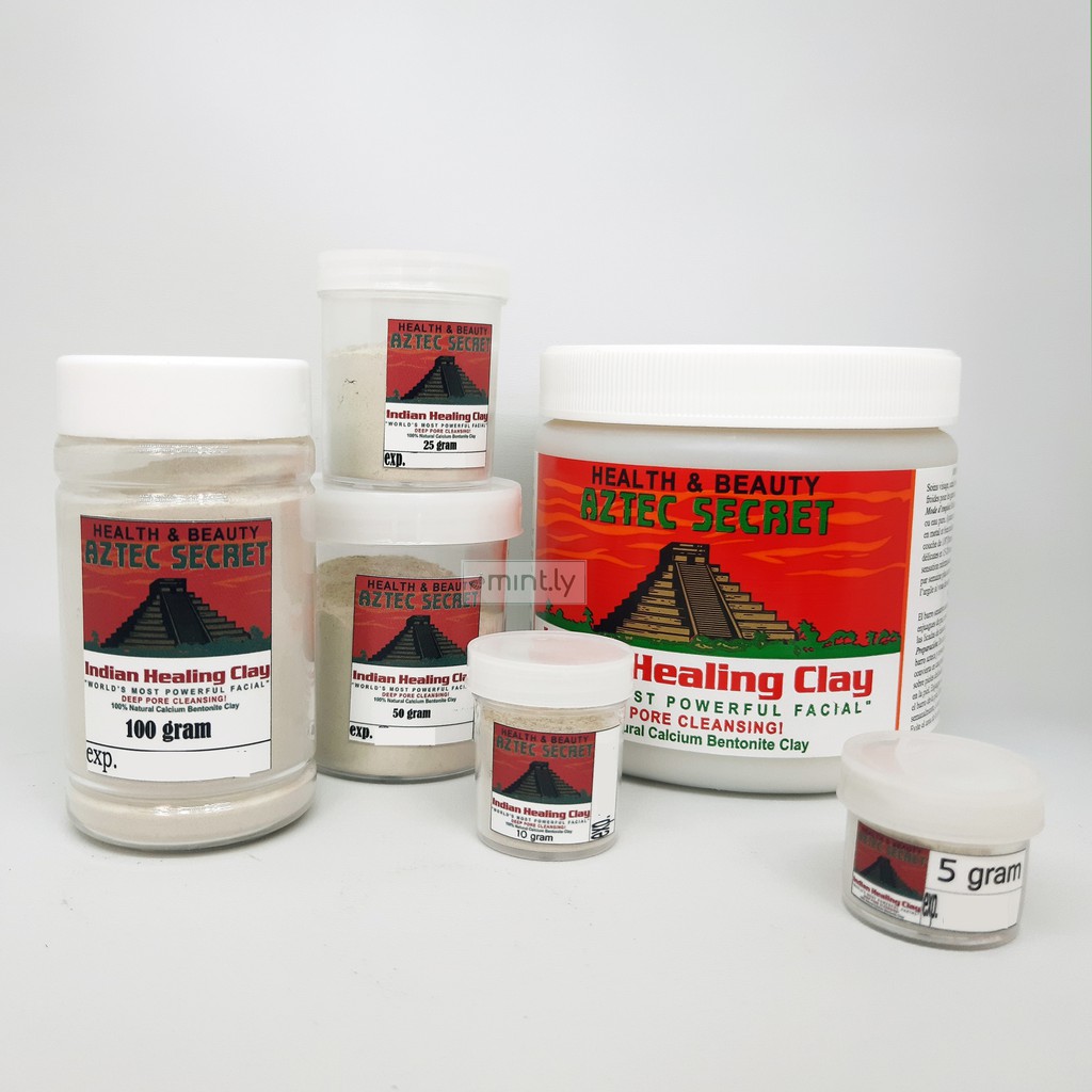 SHARE Aztec Secret Indian Healing Clay Mask Masker 5 gram 25 gr 10gr 50 gr 100 gr Shopee Indonesia