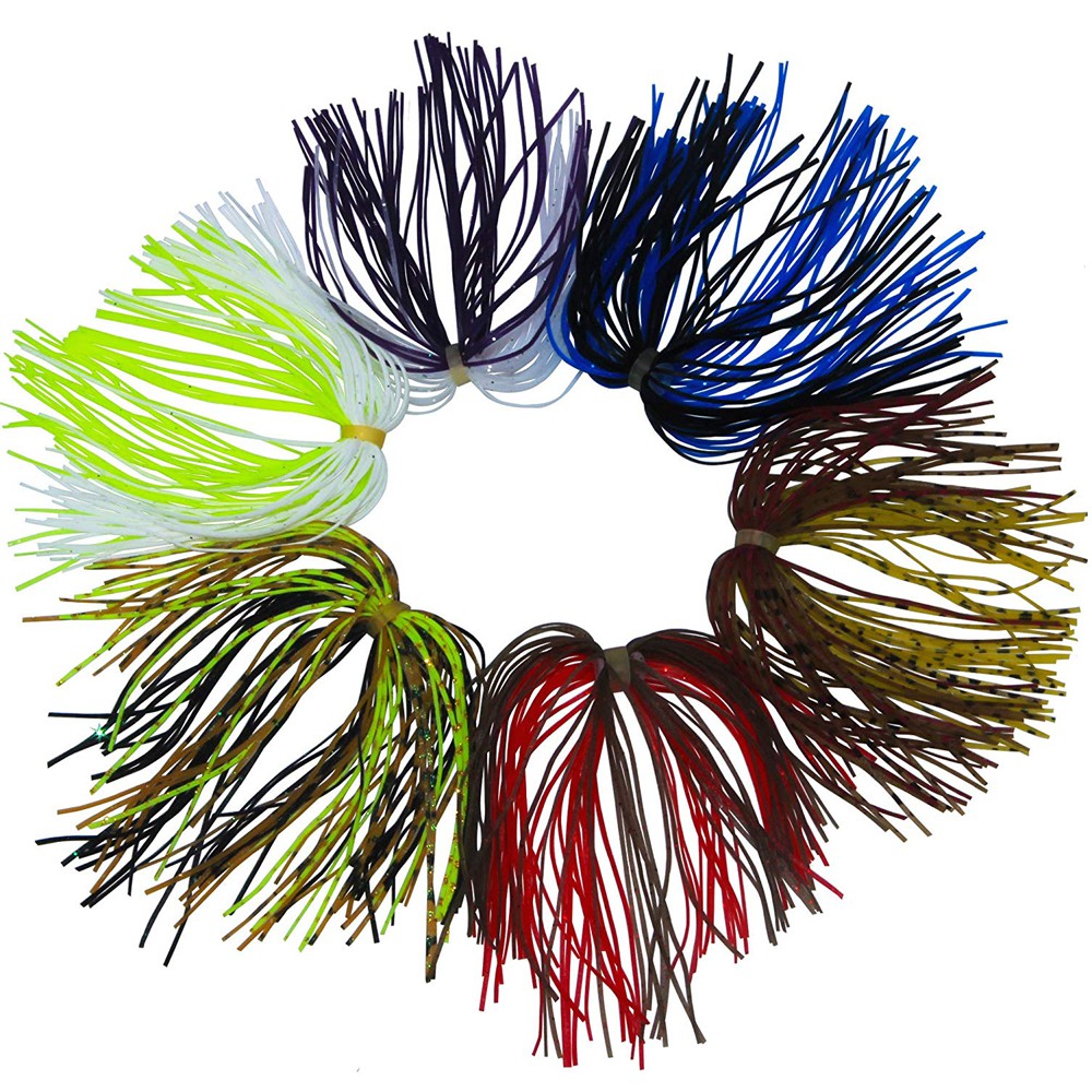 Jual Import 10Pcs Jig Skirt 50 Strands Silicone Skirts Wire Fishing Lure Accessories Spinnerbaits | Shopee Indonesia