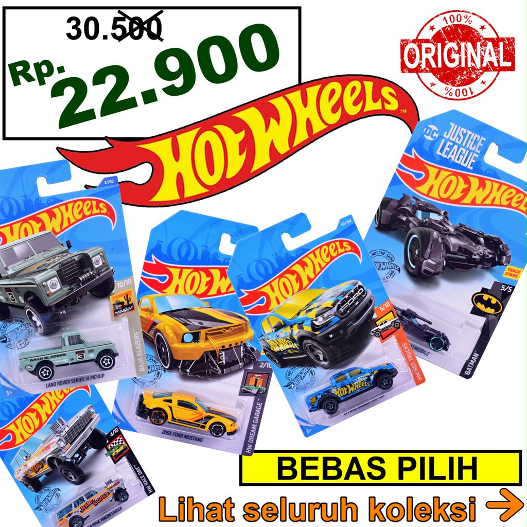 Jual Mainan Anak Hotwheels Original Mattel Hot Wheels Mobil Mobilan Die Cast Koleksi Murah | Shopee Indonesia