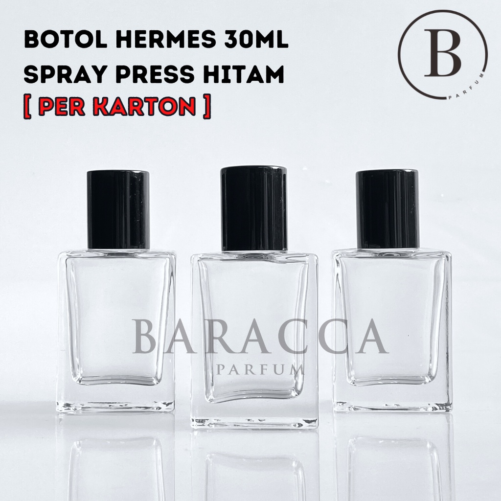 Jual Botol Parfum Hermes 30ML Press Hitam Botol Parfum Kosong Hermes