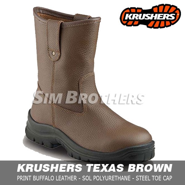 Jual Krushers Texas Brown Sepatu Safety Shoes Indonesia