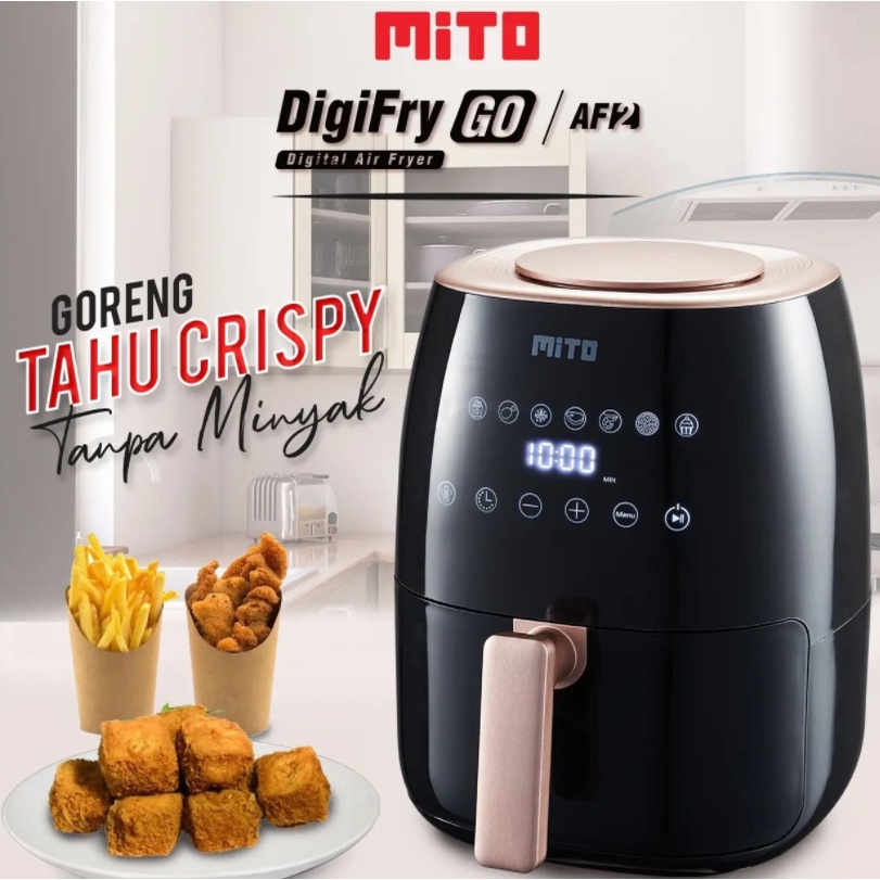 Jual Air Fryer Mito AF 2 Low Watt 3 Liter Digi Fry Mito Air Fryer