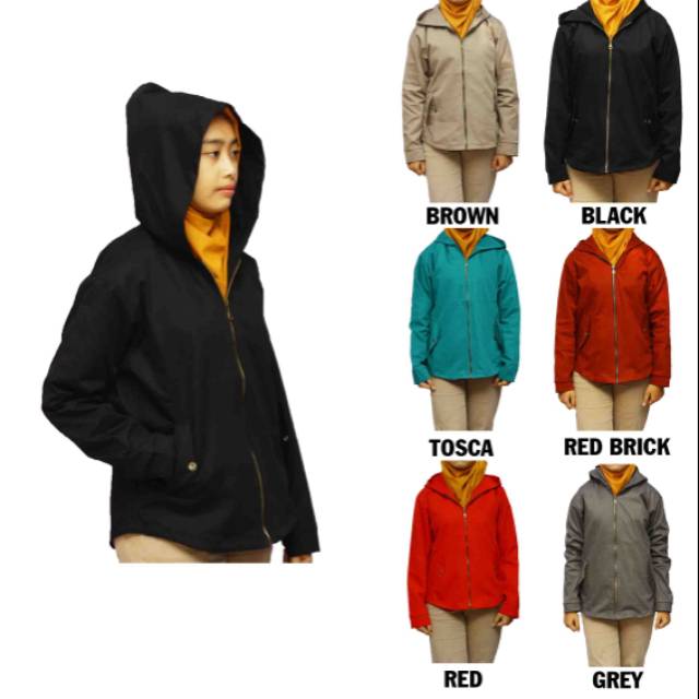 Jual Jaket hoodie (tutup kepala) dari bahan canvas Indonesia|Shopee  Indonesia