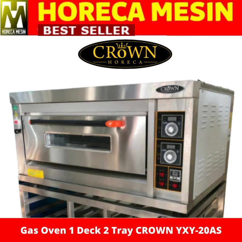 Jual oven gas 1 deck 2 tray YXY 20 AS / Oven Deck Crown Horeca Stainless Steel Indonesia