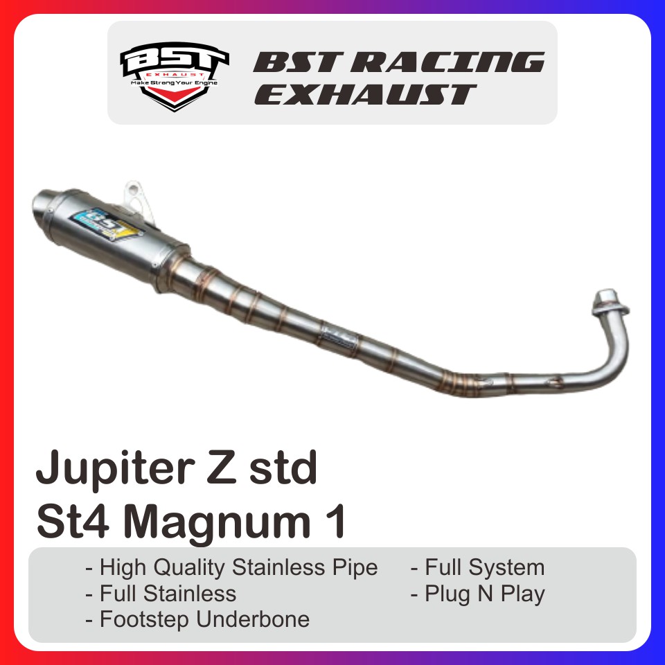 Jual Knalpot Roadrace Jupiter Z - Bst Racing | Shopee Indonesia