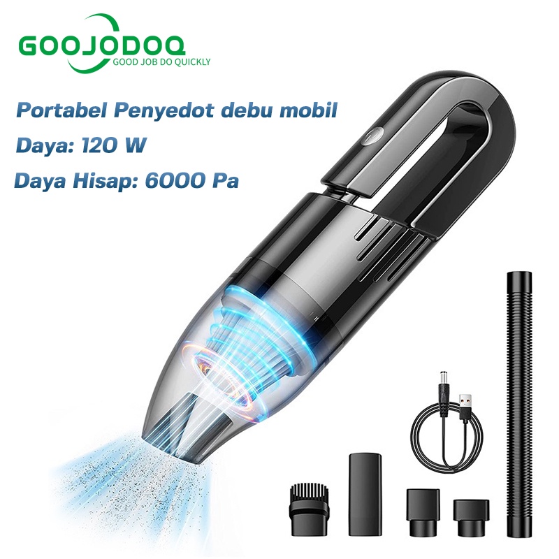 Jual GOOJODOQ Vacuum Cleaner Alat Penyedot Debu Mobil Wireless