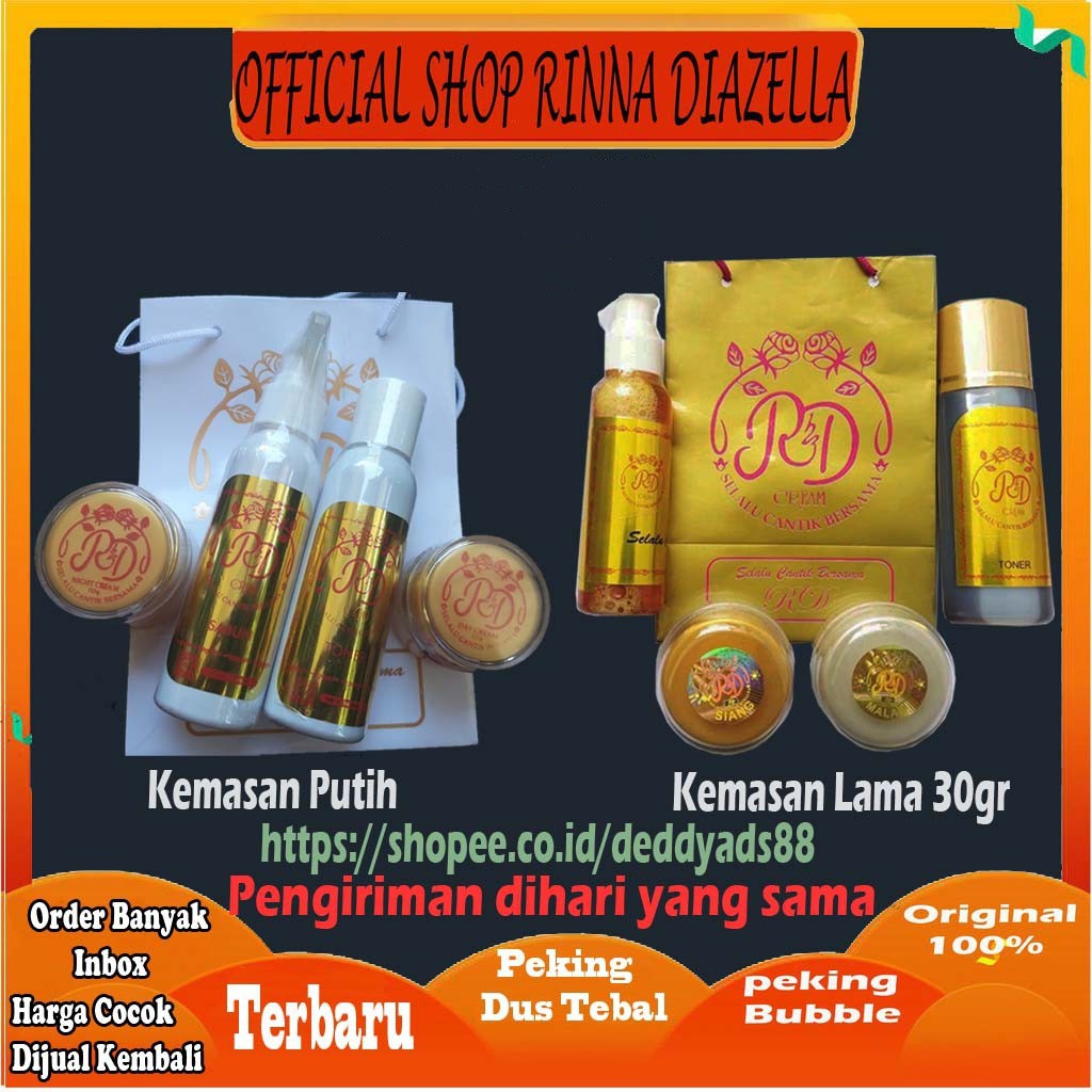 TERMURAH Cream RD 123 Gold 30gr Rinna Diazella kemasan lama Original