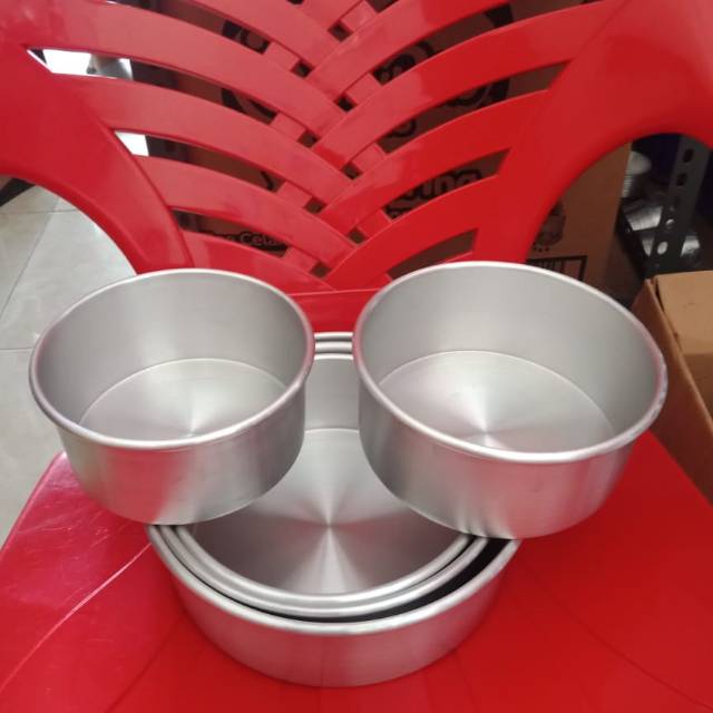 LOYANG PRES BULAT UKURAN 18CM TANPA SAMBUNGAN BAHAN TEBAL TIDAK MUDAH